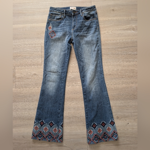 DRIFTWOOD Denim - DRIFTWOOD Isabel Embroidered Flare Jeans